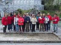 A group of parishioners of Pibrac on a pilgrimage
