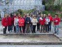A group of parishioners of Pibrac on a pilgrimage in the footsteps of St. Michael Garicoïts