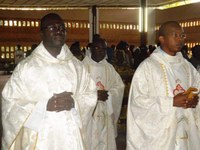 Assignment of the religious and the priest  in charge of the Parish of Adiapodoumé and beginning of the new pastoral year