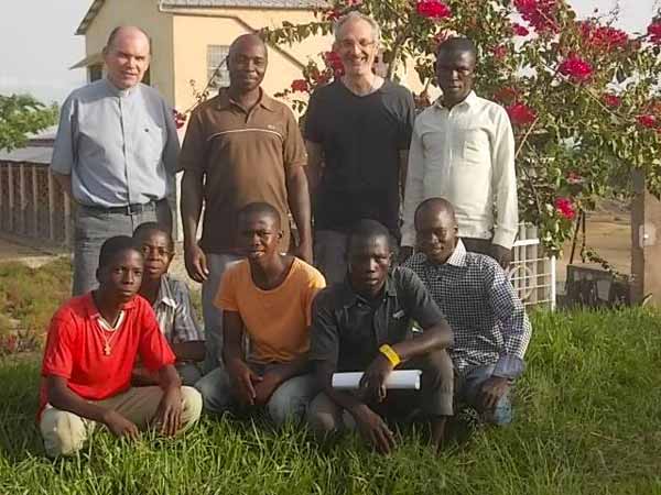 The betharramite team in charge of vocation promotion - Bouar