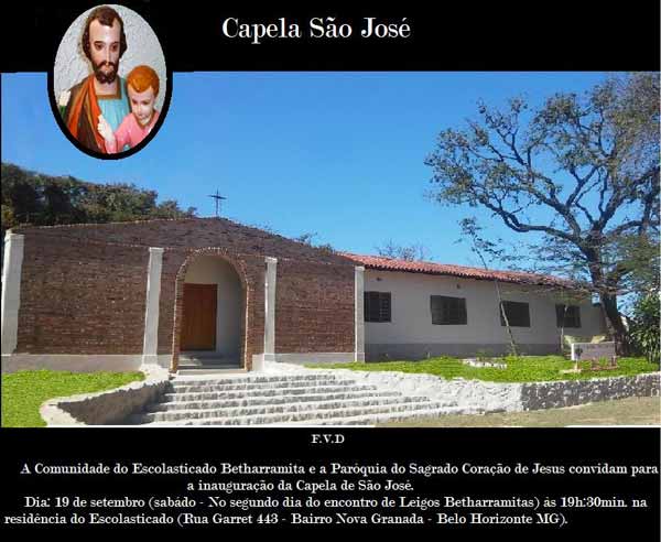 The new chapel dedicated to St. Joseph