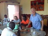 Birthday celebration at Bouar