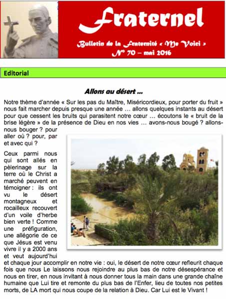 Fraternel n. 70 - May 2016