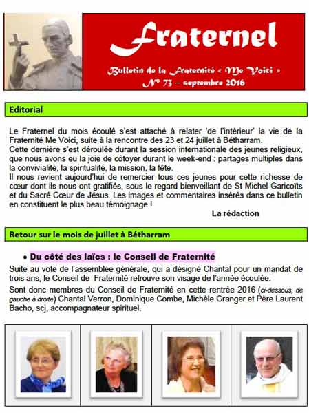 Fraternel n. 73 - September 2016