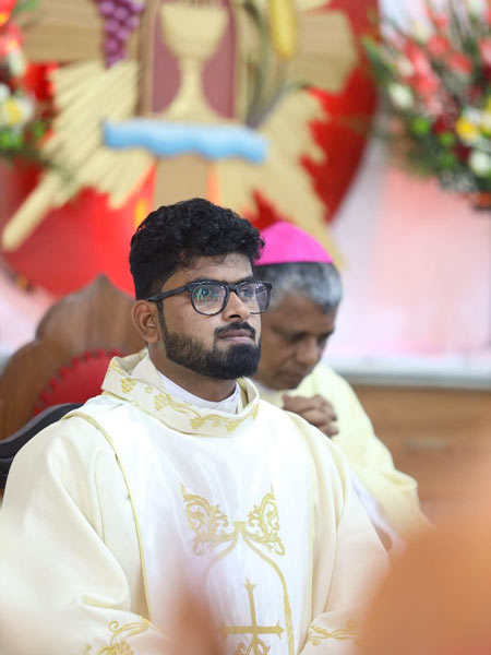 Br. Akhil Joseph Thykkuttathil SCJ was ordained priest