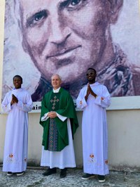 Fr Gustavo instituted acolytes Br Aurélien Kouamé SCJ and Br Solomon Bandama SCJ