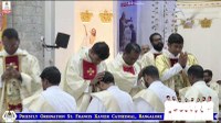 Two newly ordained priests in the vicariate of India