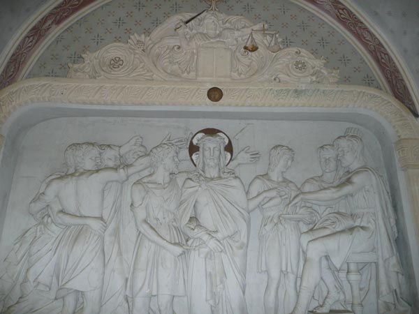 Seventh station - Jesus is condemned by Pilate