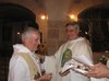 Fr. Austin Hughes with Fr. Gaspar Fernandez at 2011 General Chapter