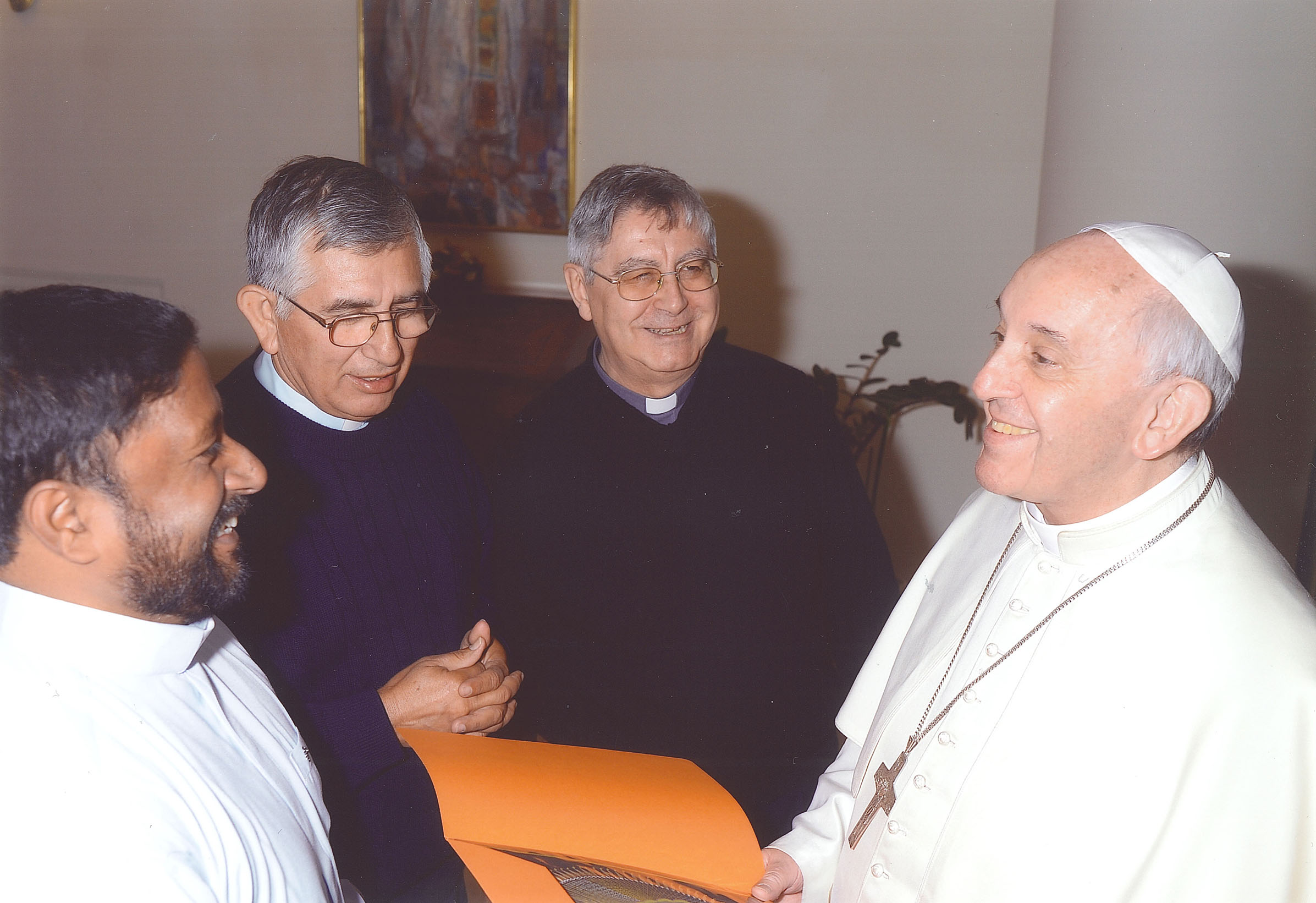 Three Betharramite “continents” heartfully welcomed by Pope Francis on January 21st 2014 