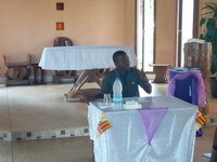 La comunidad de Adiapodoumé saluda al P. Marie-Paulin
