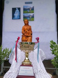 Partido de fútbol amistoso en honor de la Virgen