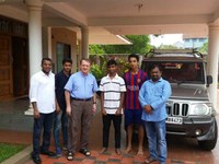 Visita del P. Enrico Frigerio scj, Superior Regional, a la casa de formación de Mangalore
