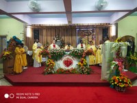 El Vicariato celebra el 25 aniversario de la profesión del P. Britto y del P. Biju Paul