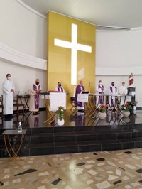 Entrada a la parroquia del Sagrado Corazón de Jesús en Belo Horizonte