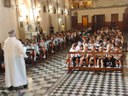 El P. Gustavo celebra a San José en el Colegio Betharramita de La Plata (Argentina)