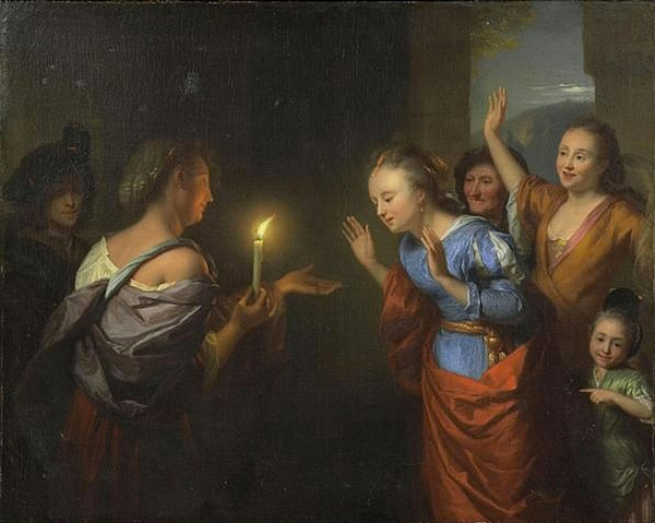 La dracma encontrada, Godfried Schalcken, 1675-80, Colección privada