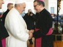 Mgr Vincent Landel rencontre le Pape François