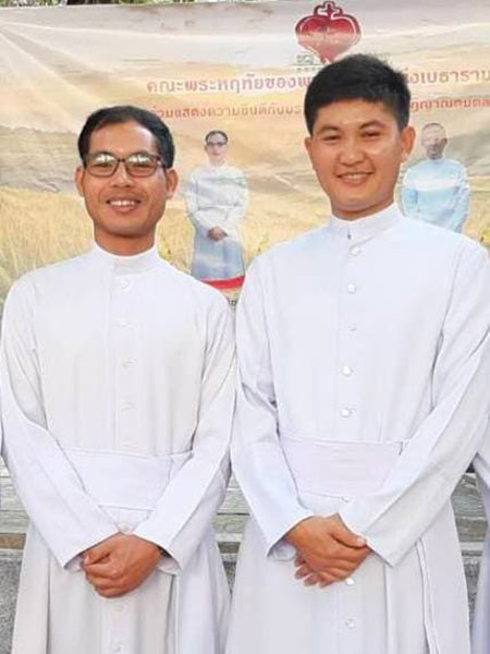 Profession perpétuelle du F. Thanit et du F. Rawee