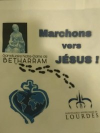 En marche de Betharram à Lourdes …