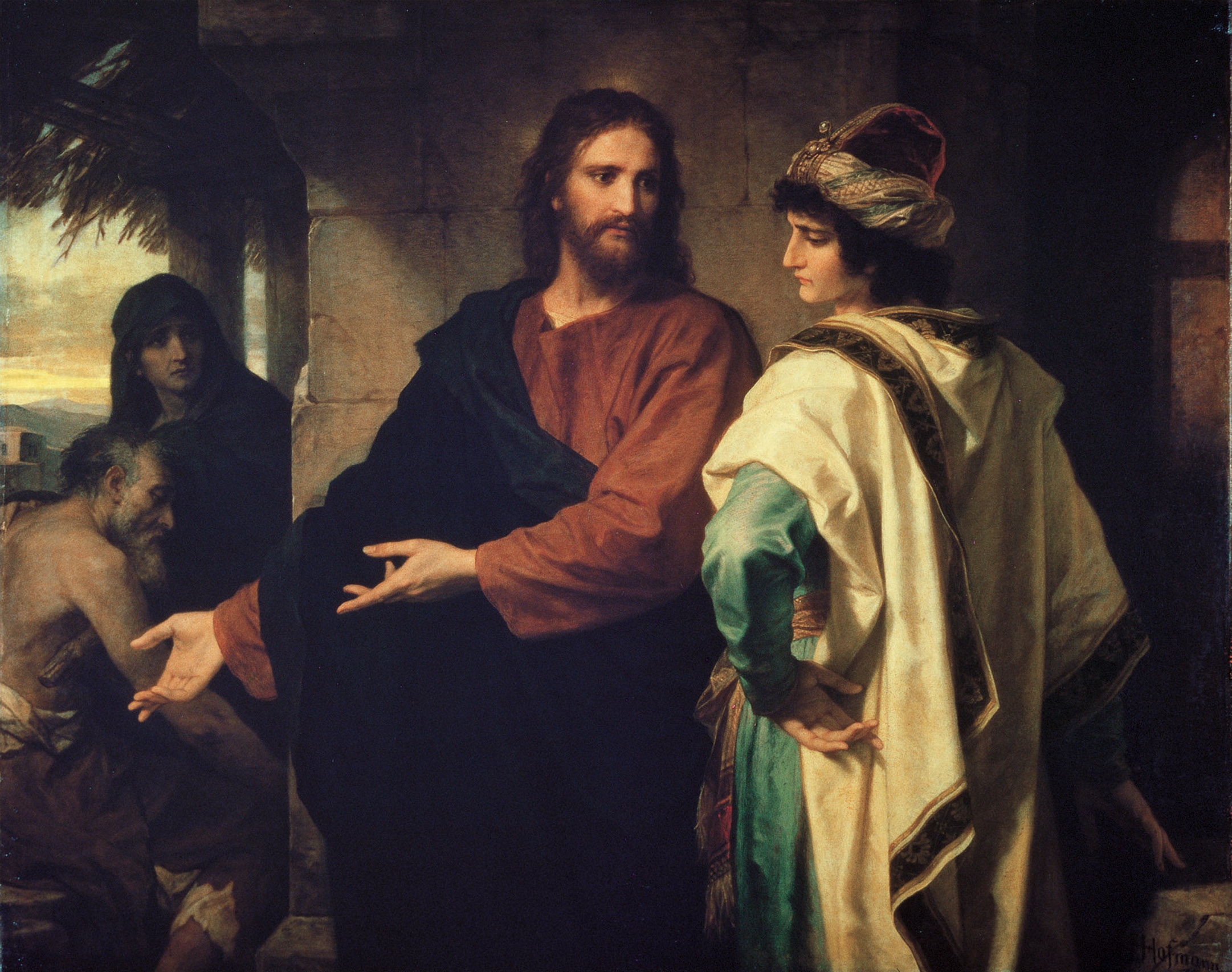 Jésus et le jeune homme riche (Heinrich Hofmann)