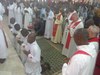 Profession perpétuelle ce 14 septembre 2016 à Adiapodoumé des FF. Hermann, Valentin, Armel et Marie-Paulin 
