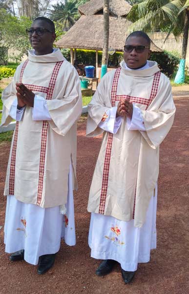 Ordinazione diaconale di Fr. Christian Arnaud scj e Fr. Arnaud Kadjo scj