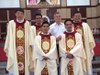 Cattedrale di Chiang Mai - 28 giugno 2014.  Ordinazioni sacerdotali di Albert Saat Prathansiphong, Bithu Pithak, Thinakorn Martin de Tours Damrongisasin, Nontaphat Mayoe, Athit Kasetsukchai in presenza del Superiore Generale, P. Gaspar Fernández Pérez